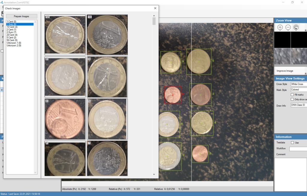 quality assurance with coins euro